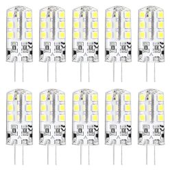 Viivuu, 4G izzó, 2W, 12V, 2900K, Meleg fehér, 10db