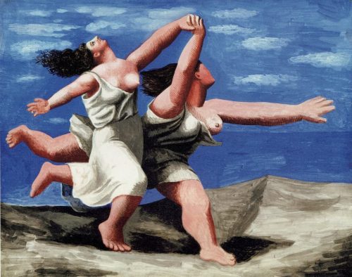 Pablo Picasso, Two women running on the beach the race, Poszter, 60x80cm