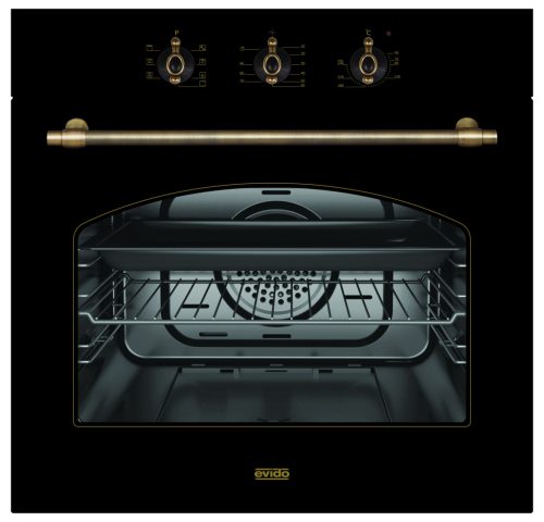 EVIDO RUSTIC-O 60A légkeveréses sütő, grill ,analóg,antracit/bronz