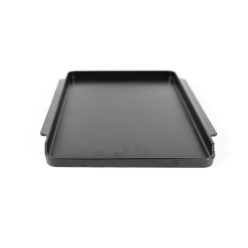   De Dietrich öntöttvas grill lap, 29,3 cm x 41,4 cm, magasított perem, sima felület