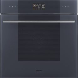   SMEG KOMBINÁLT MIKROHULLÁMÚ SÜTŐ, Linea design, Galileo, 60 cm, ES LCD, neptune szürke üveg
