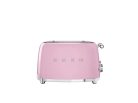 SMEG KENYÉRPIRÍTÓ, retro, 2x2 szeletes, rózsaszín