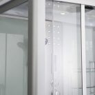 Emilia 85x150 cm hidromasszázs kádkabin elektronikával White