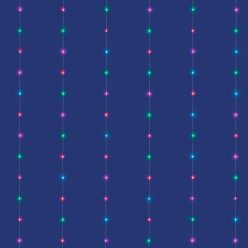   iSparkle LEDS120CV-2 micro LED-es fényfüggöny, 2x2 m / 120 db RGB LED, applikációval vezérelhető, smart, kül- és beltéri kivitel