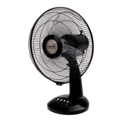   Home TF 32/BK asztali ventilátor, 40 W, 3 fokozat, 30 cm-es lapátátmérő, 90°-os oszcillálás, fekete